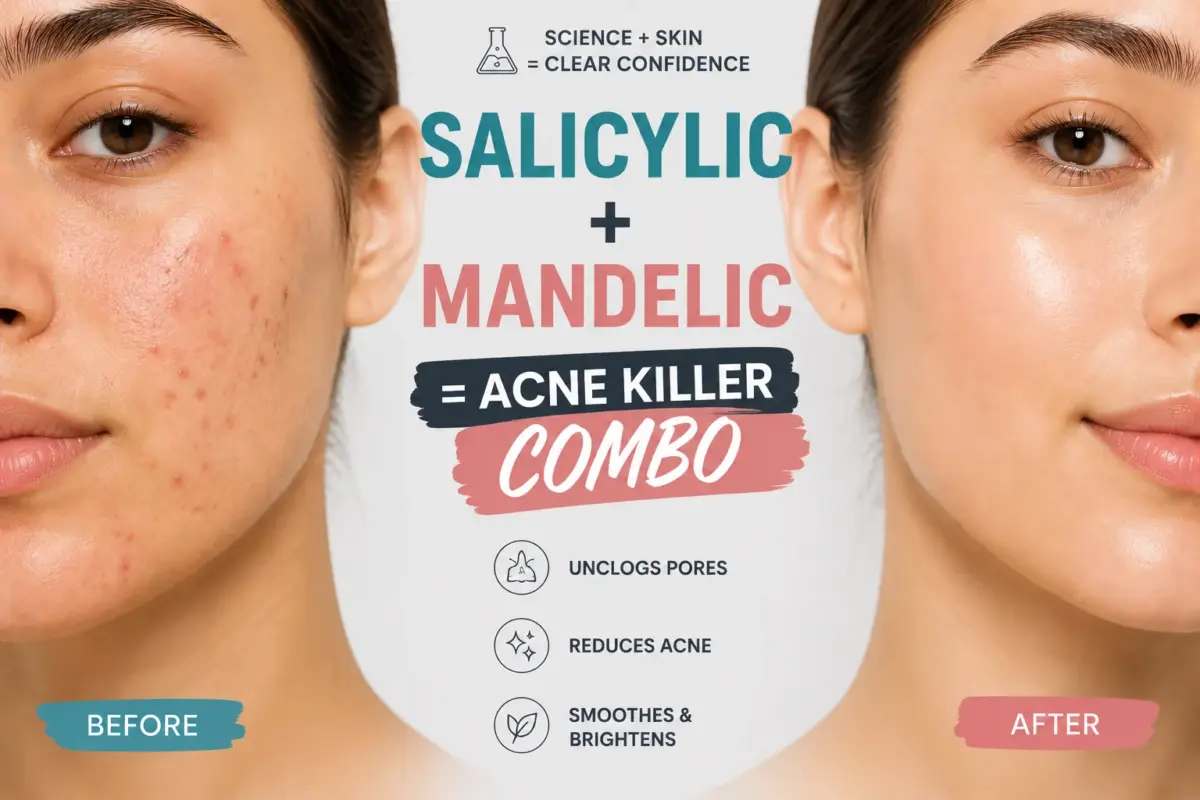 Salicylic Acid and Mandelic Acid for Acne skincare benefits